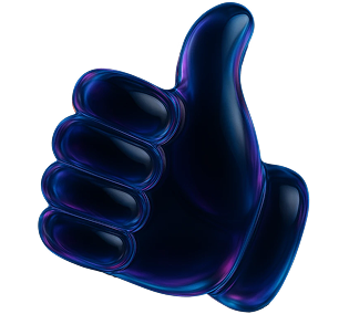 Iridescent hand illustration